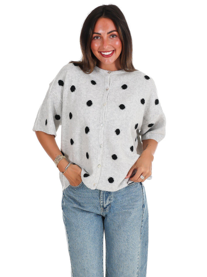 Cozy Corner Polka Dot Cardigan