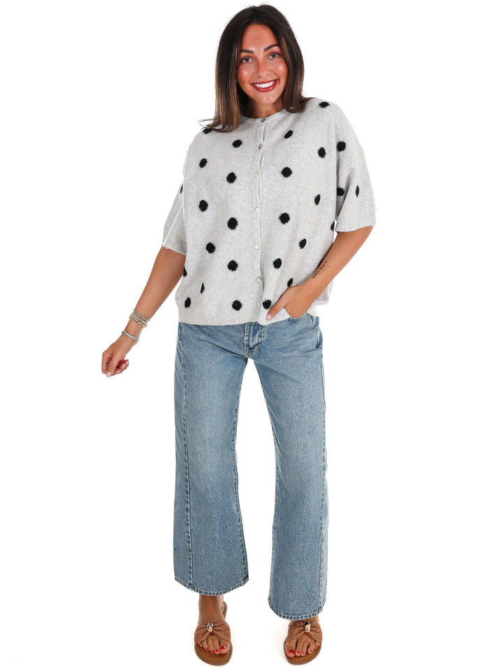 Cozy Corner Polka Dot Cardigan