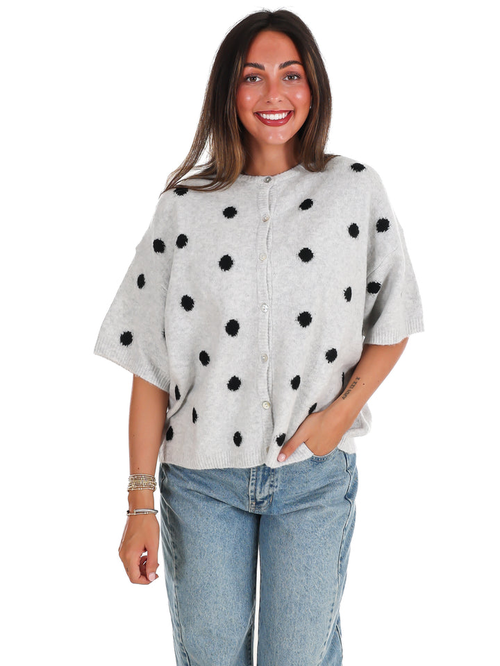 Cozy Corner Polka Dot Cardigan