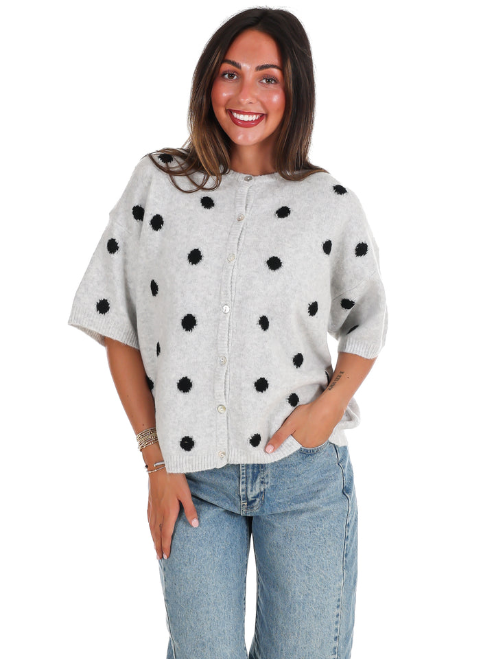 Cozy Corner Polka Dot Cardigan