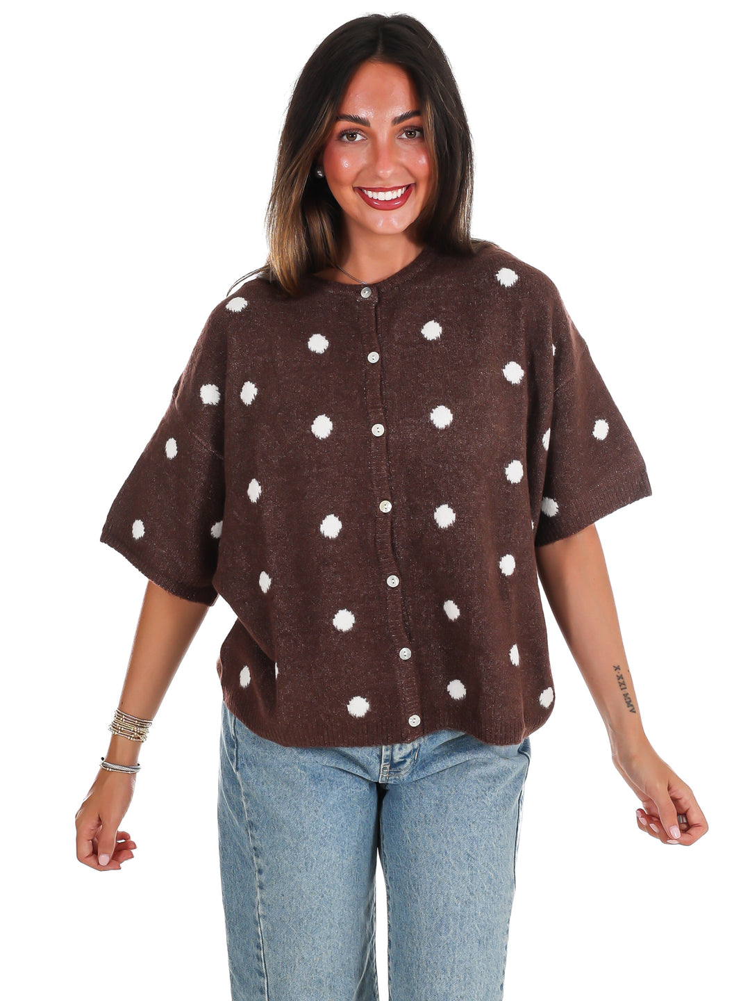 Cozy Corner Polka Dot Cardigan