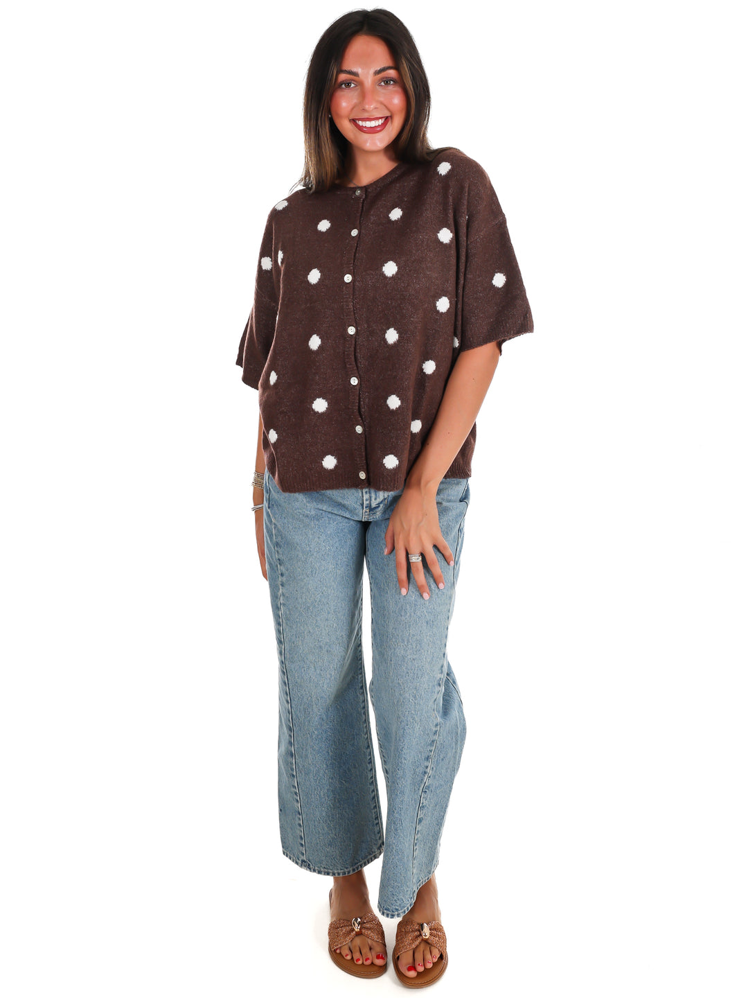 Cozy Corner Polka Dot Cardigan