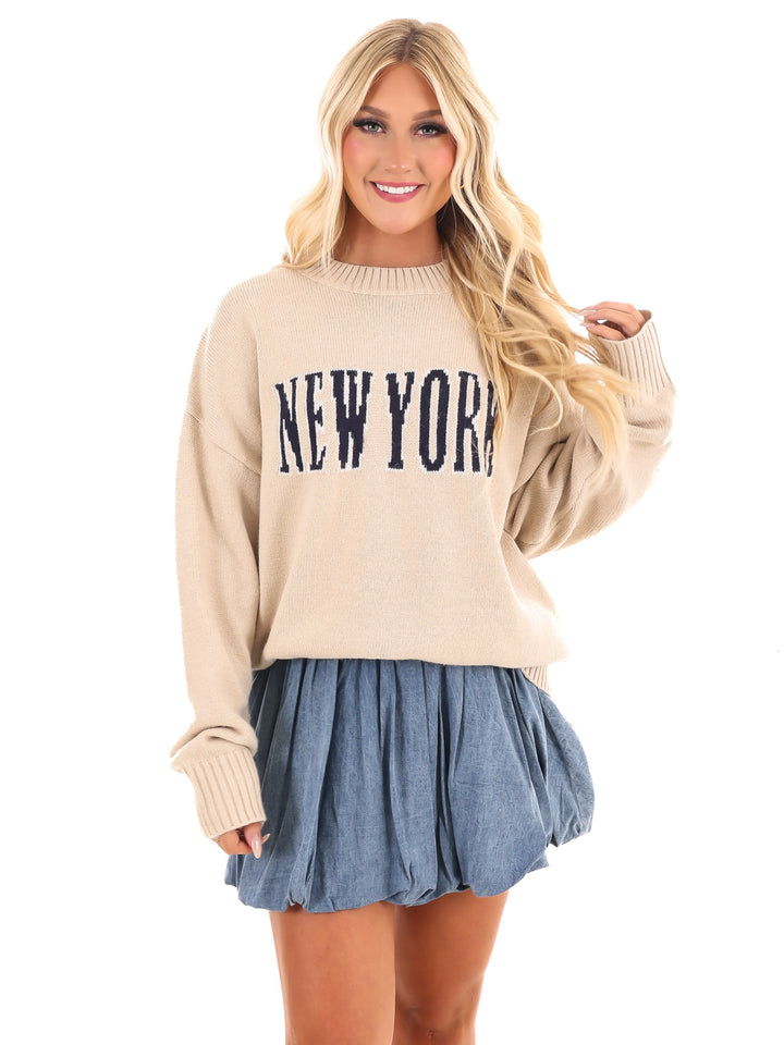 New York Round Neck Sweater