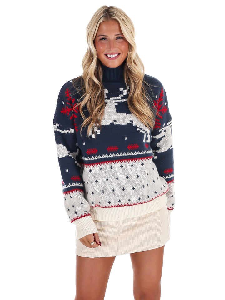 Fair Isle High Neck Sweater