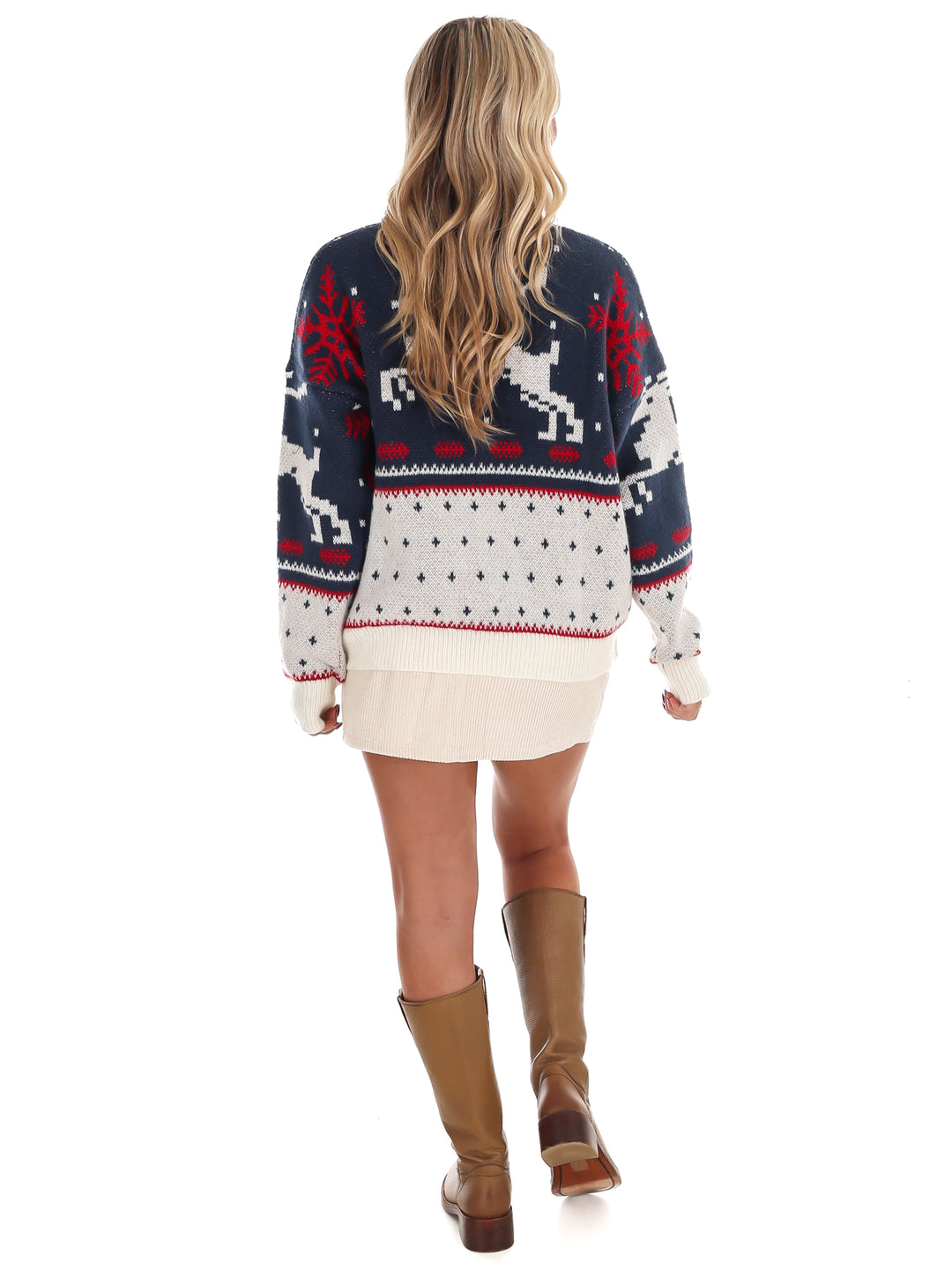 Fair Isle High Neck Sweater