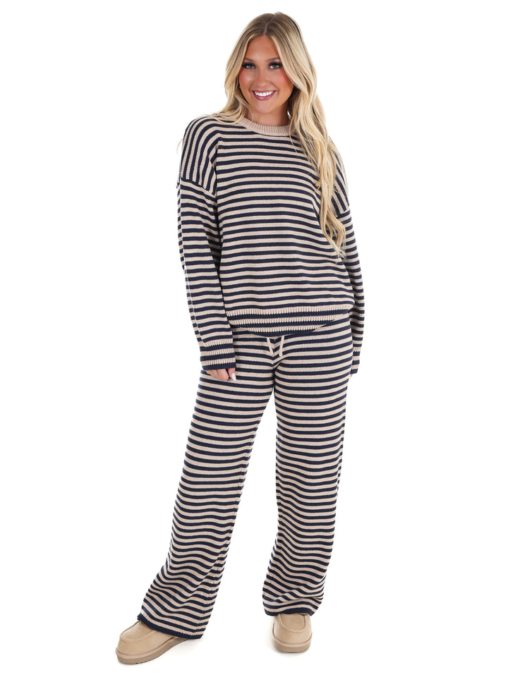 Relax & Repeat Stripe Sweater Set