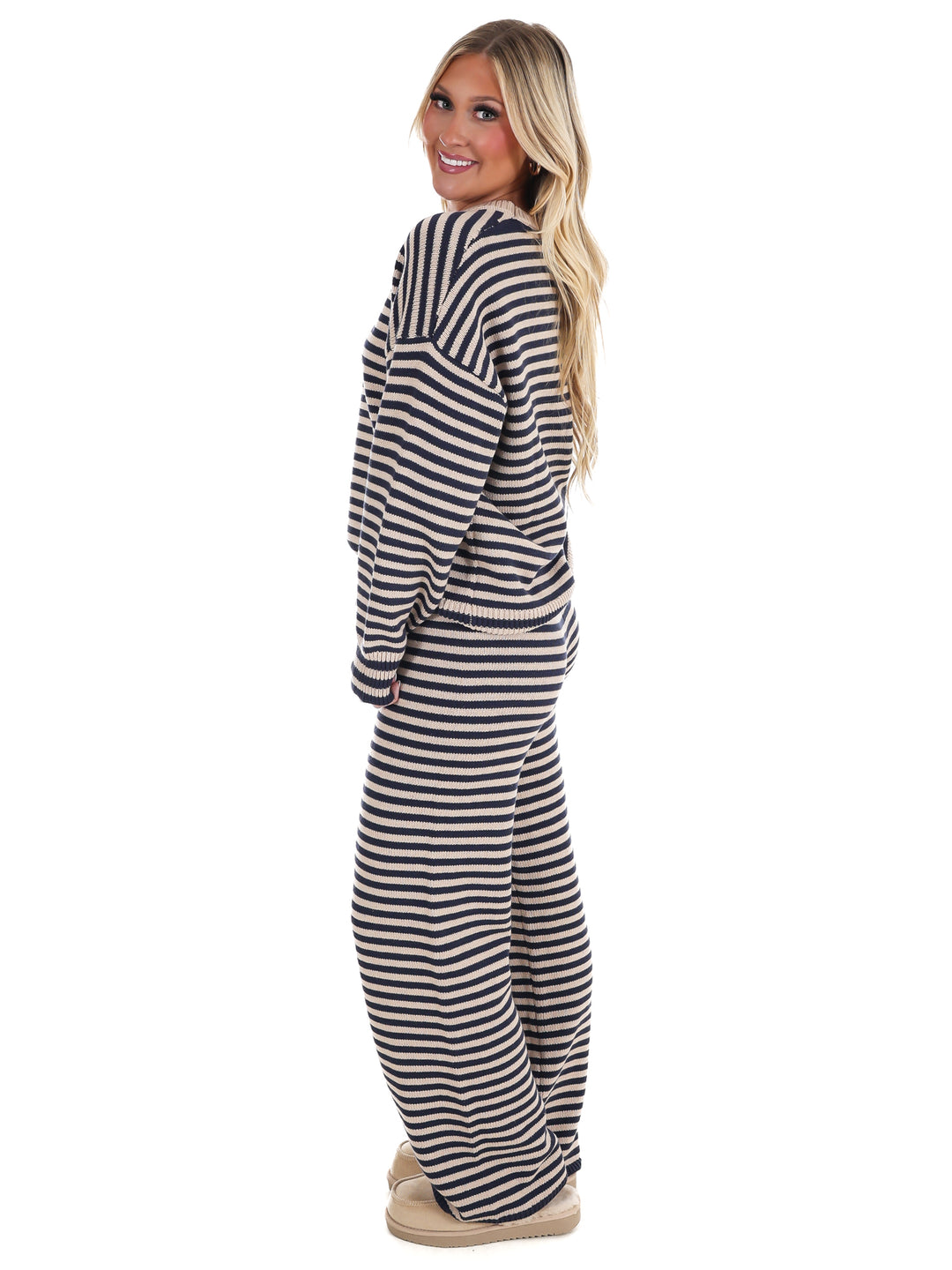 Relax & Repeat Stripe Sweater Set
