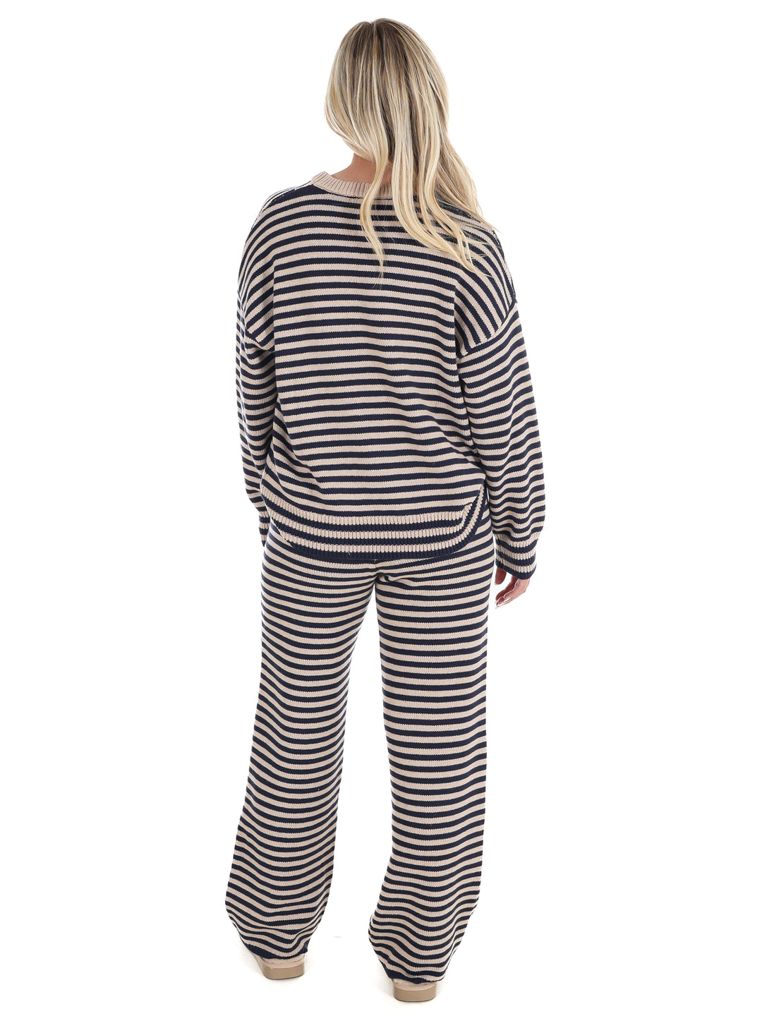Relax & Repeat Stripe Sweater Set