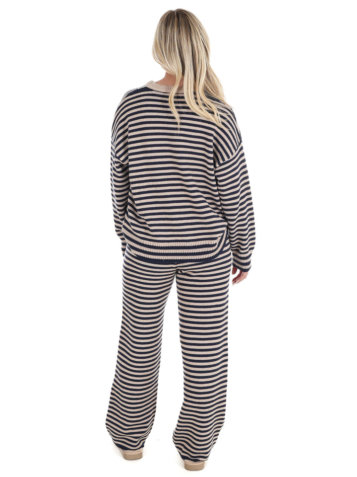 Relax & Repeat Stripe Sweater Set