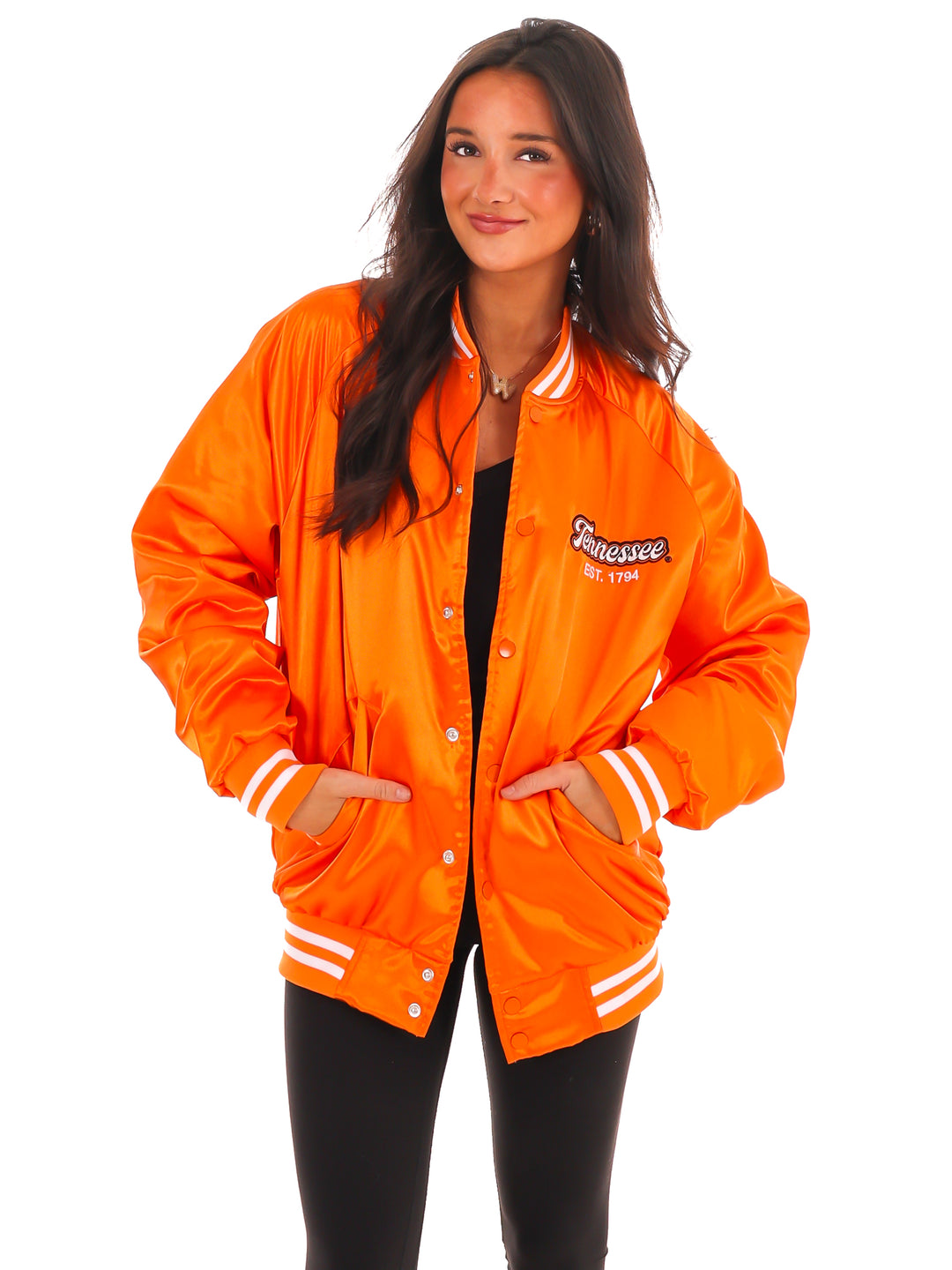 Vols Embroidered Satin Jacket