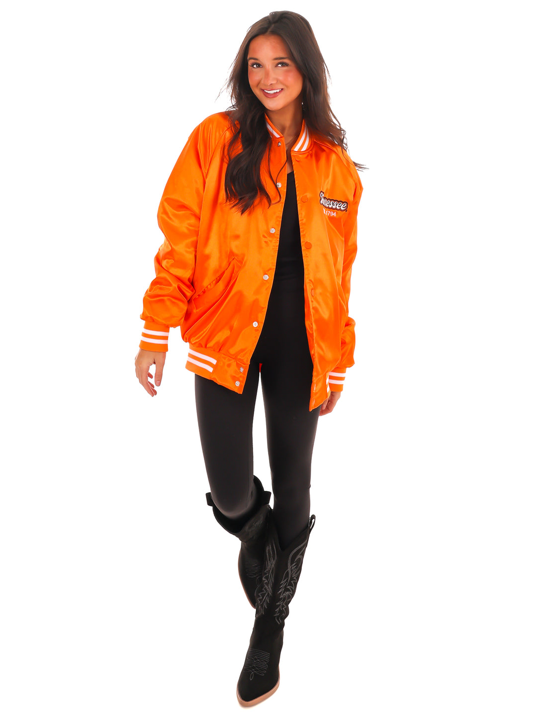 Vols Embroidered Satin Jacket