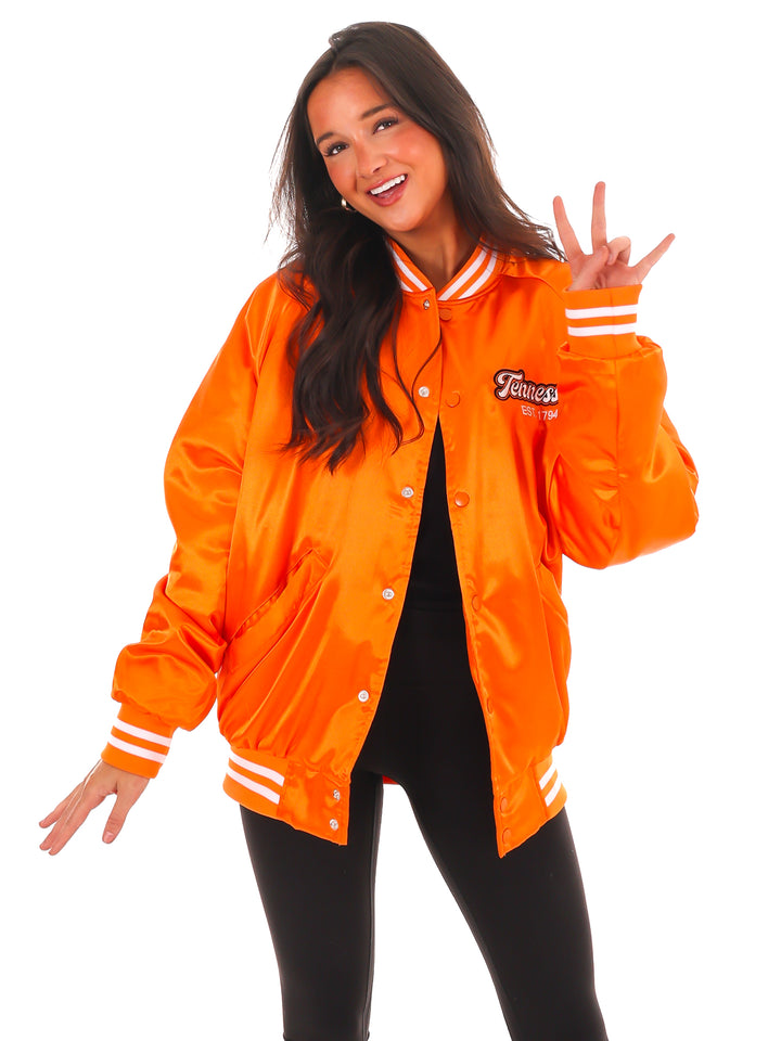 Vols Embroidered Satin Jacket