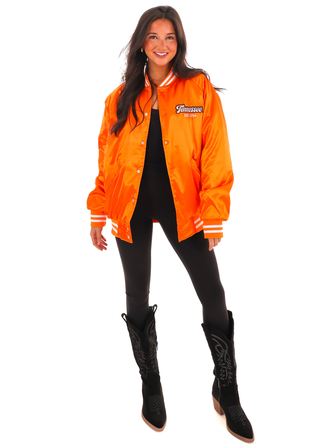 Vols Embroidered Satin Jacket