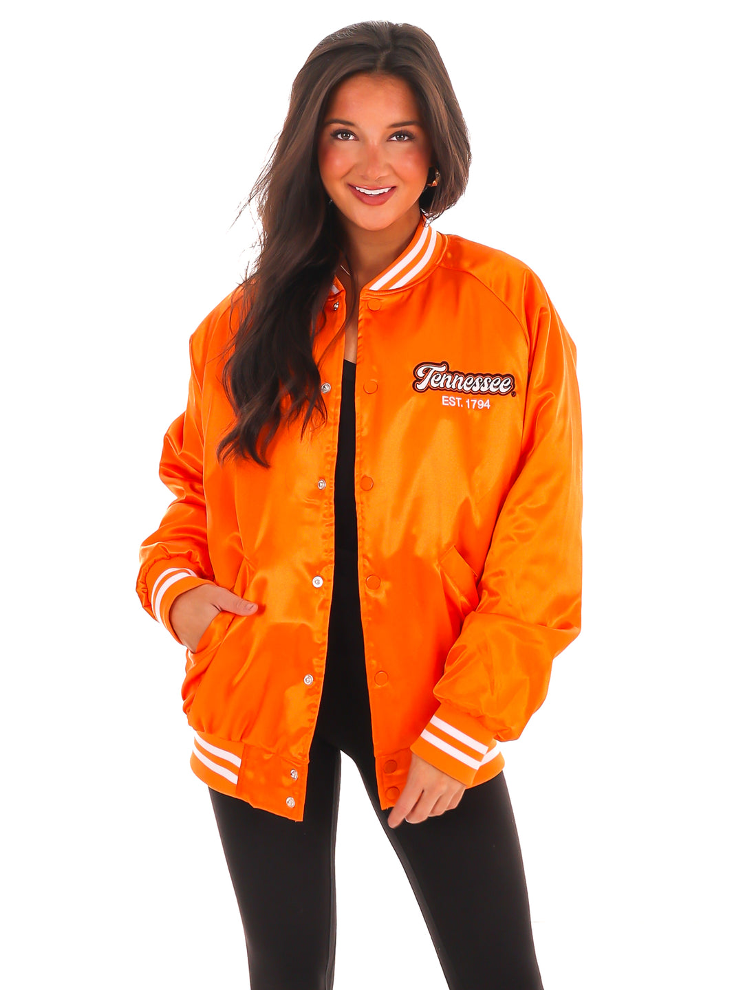 Vols Embroidered Satin Jacket