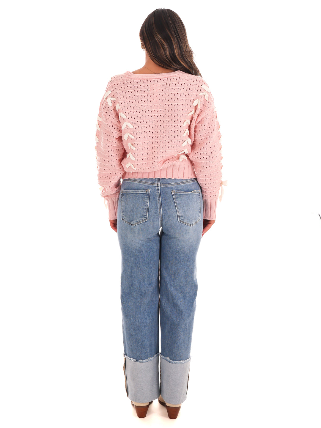 Ribbon Whimsy Sweater Cardigan