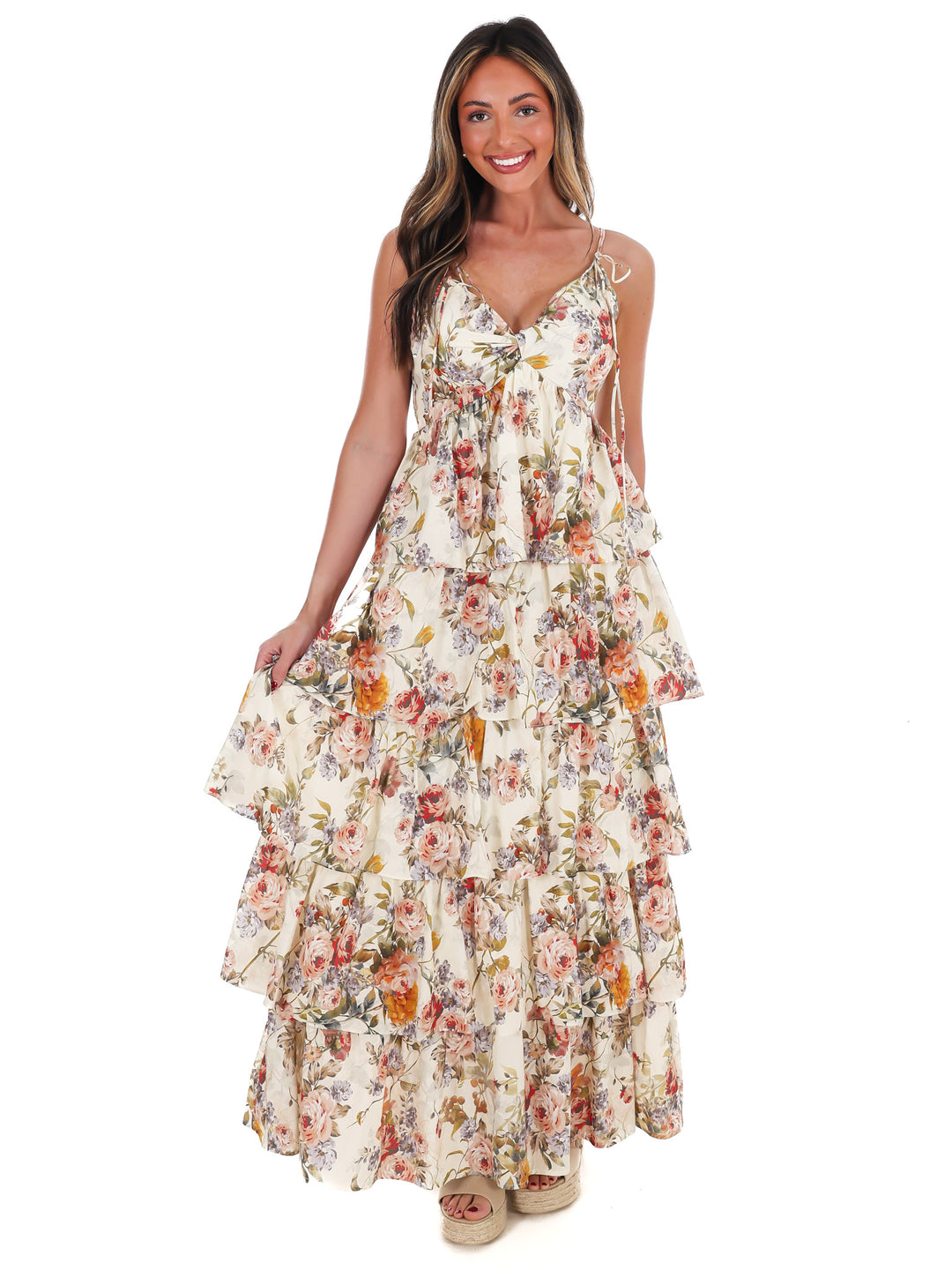 Call for Romance Floral Maxi Dress