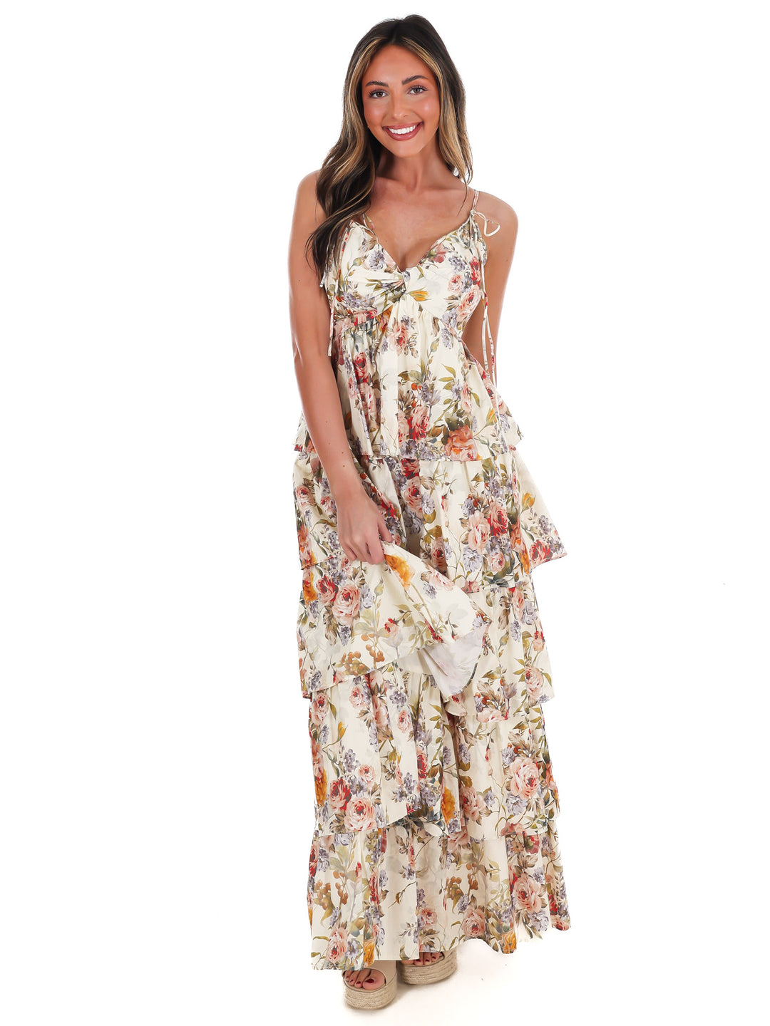 Call for Romance Floral Maxi Dress
