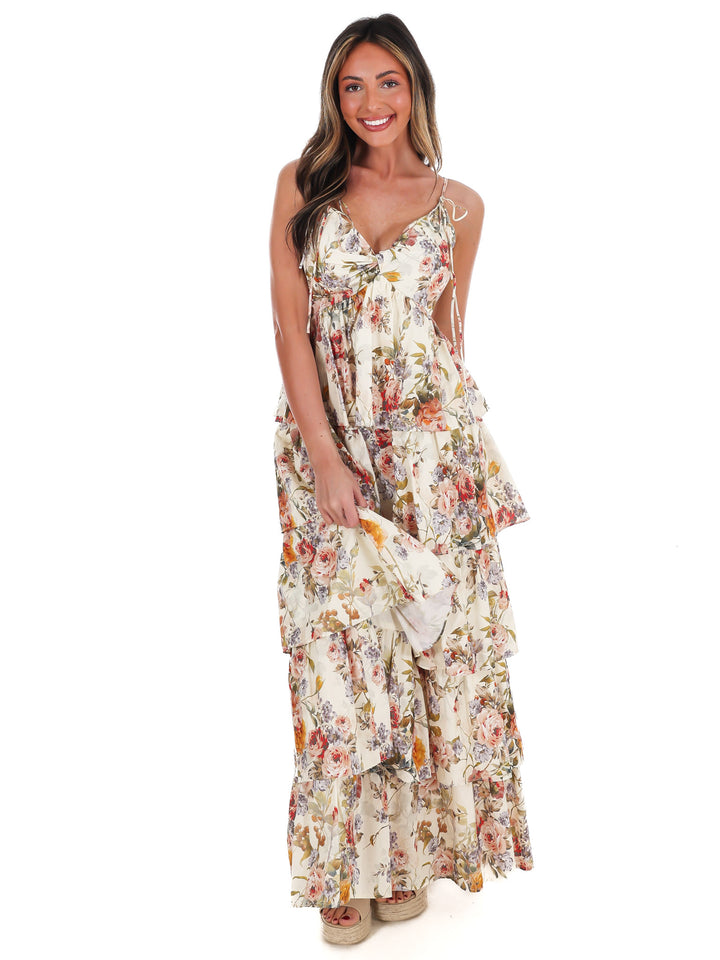Call for Romance Floral Maxi Dress