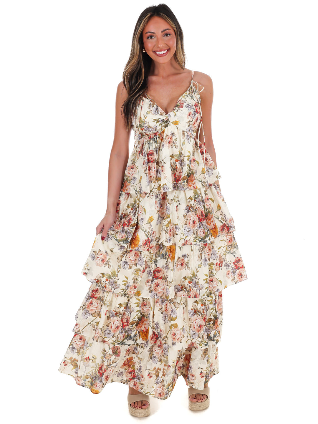 Call for Romance Floral Maxi Dress