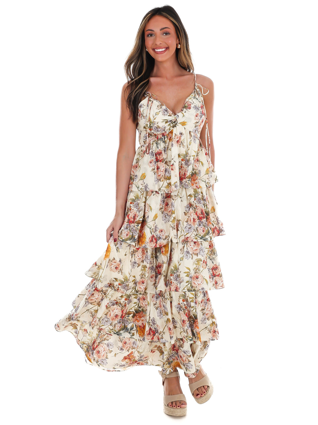 Call for Romance Floral Maxi Dress