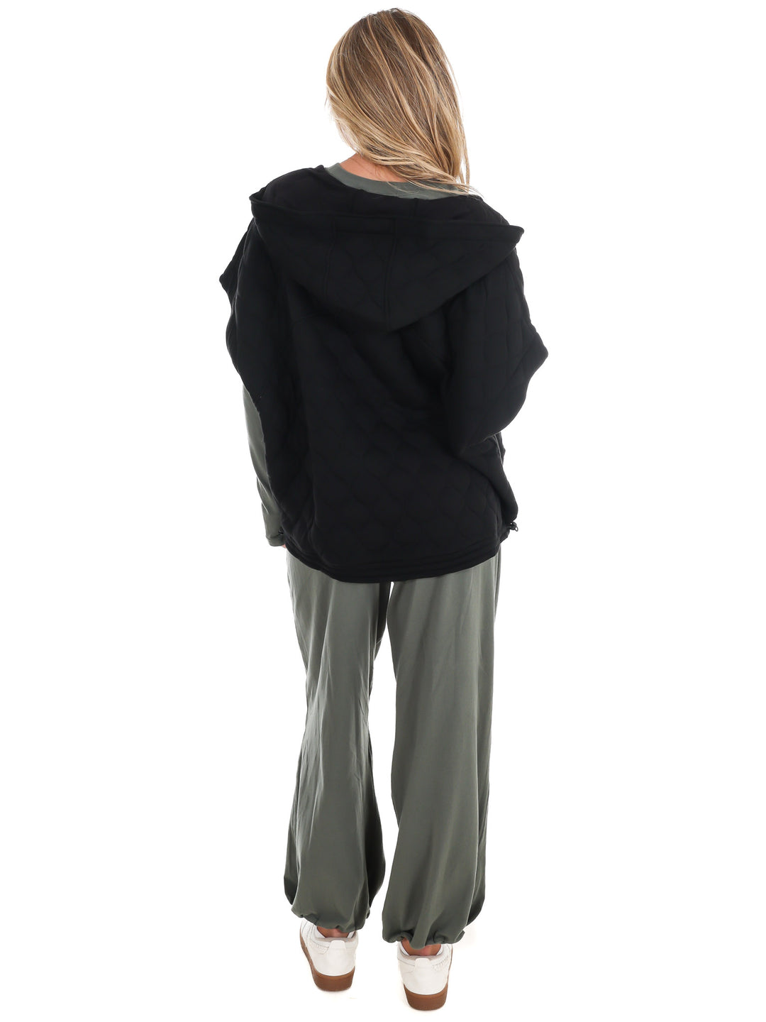 Bubble Quilt Cinch Hoodie Vest