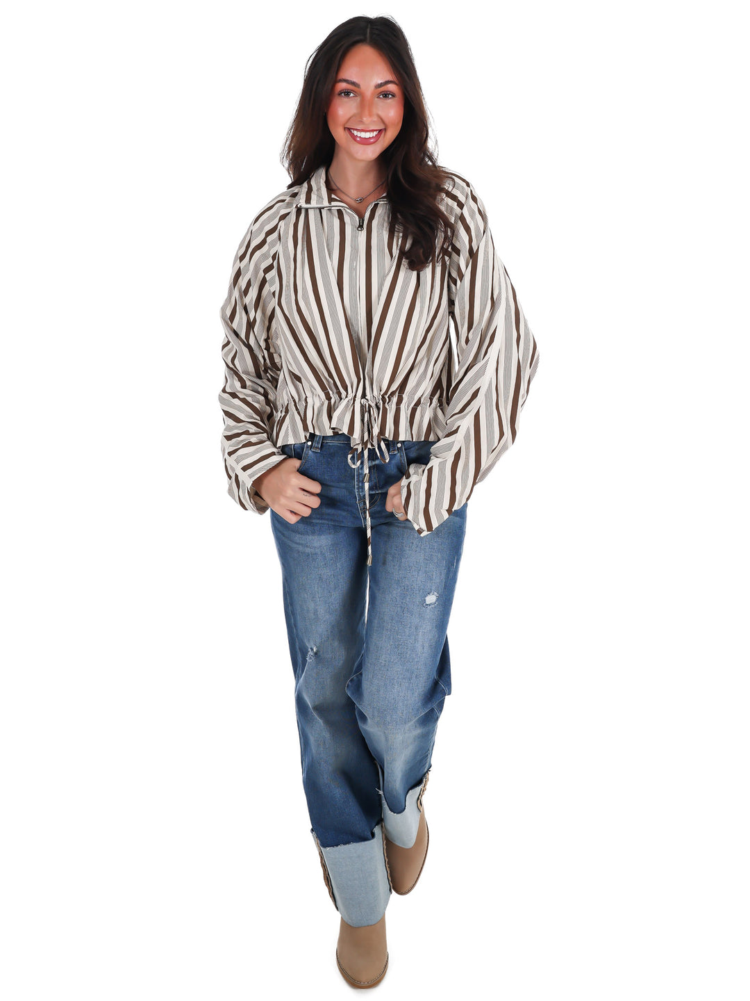 Autumn Current Stripe Jacket