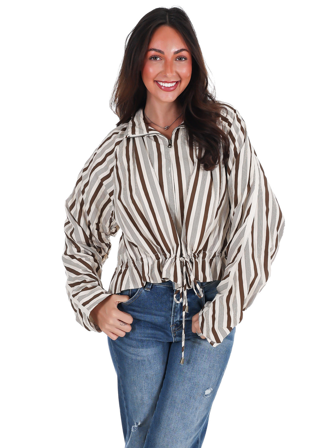 Autumn Current Stripe Jacket