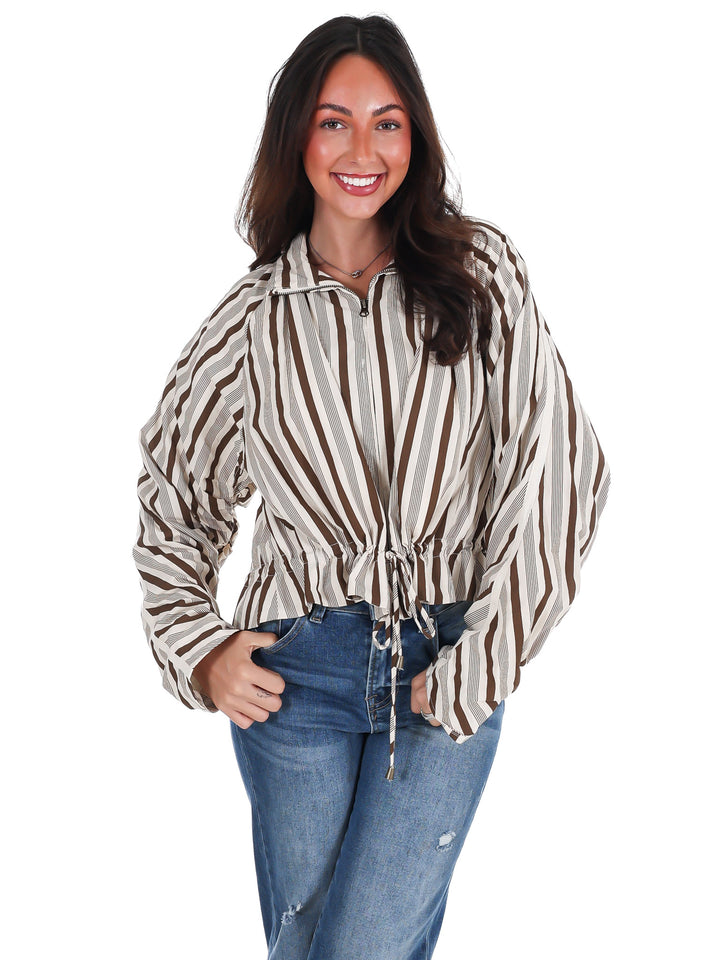 Autumn Current Stripe Jacket