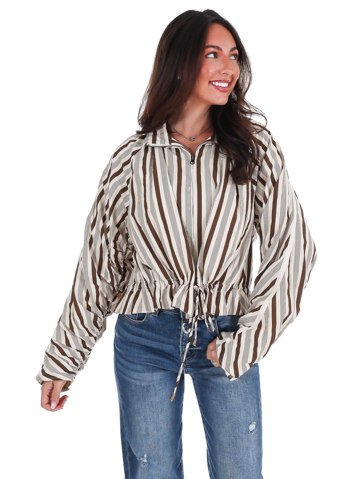 Autumn Current Stripe Jacket