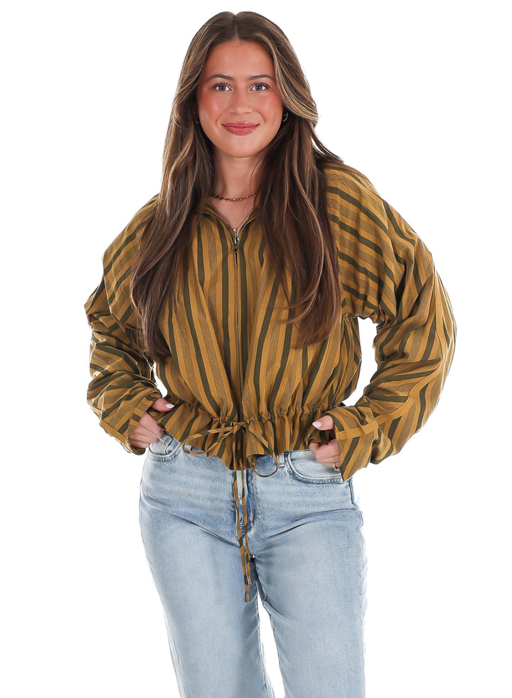 Autumn Current Stripe Jacket