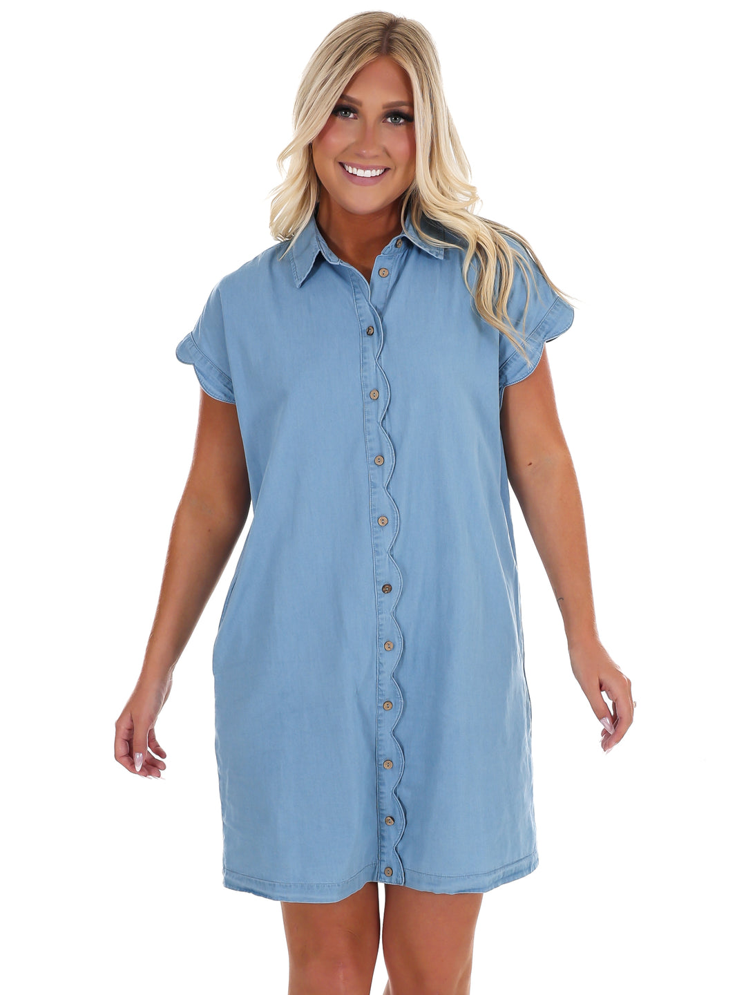 Coffee Run Denim Shirt Dress Josie's Boutique Coffee Run Denim Shirt Dress Josie's Boutique