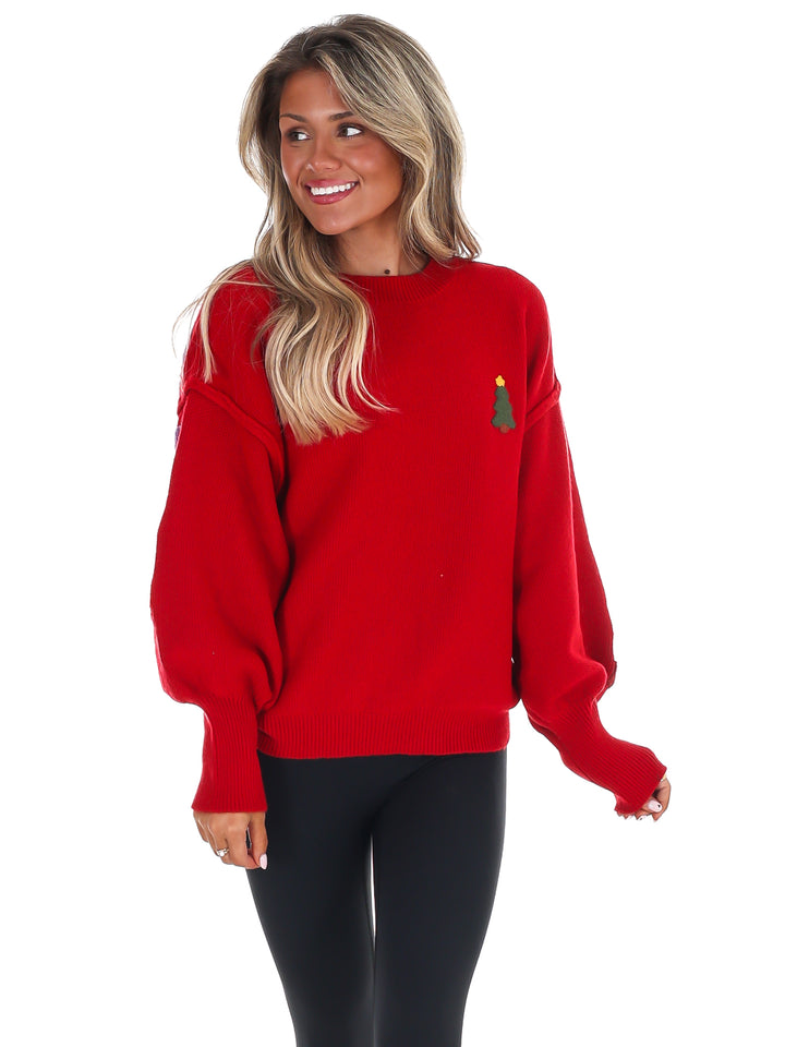 Merry Christmas Multicolor Knit Sweater
