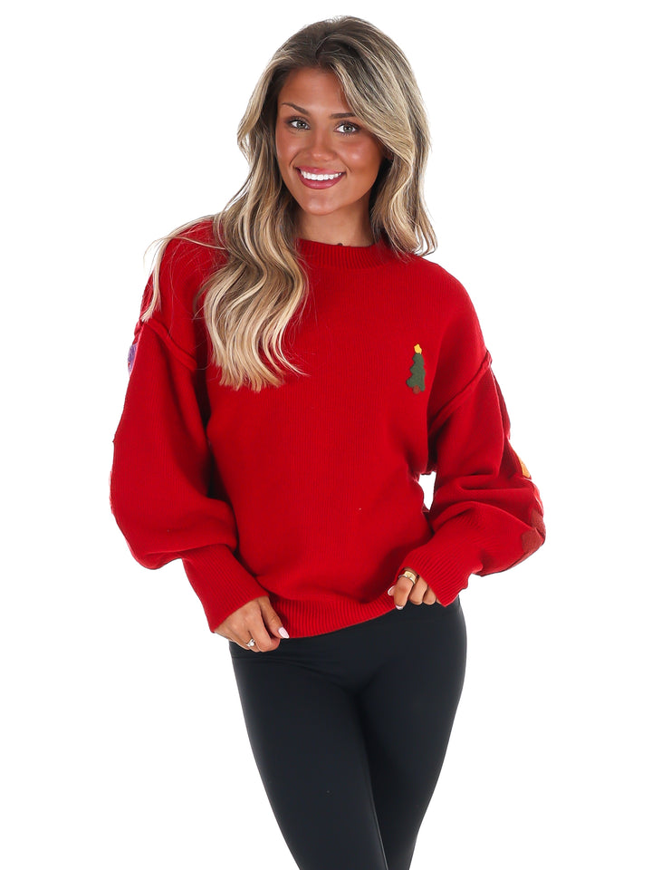 Merry Christmas Multicolor Knit Sweater