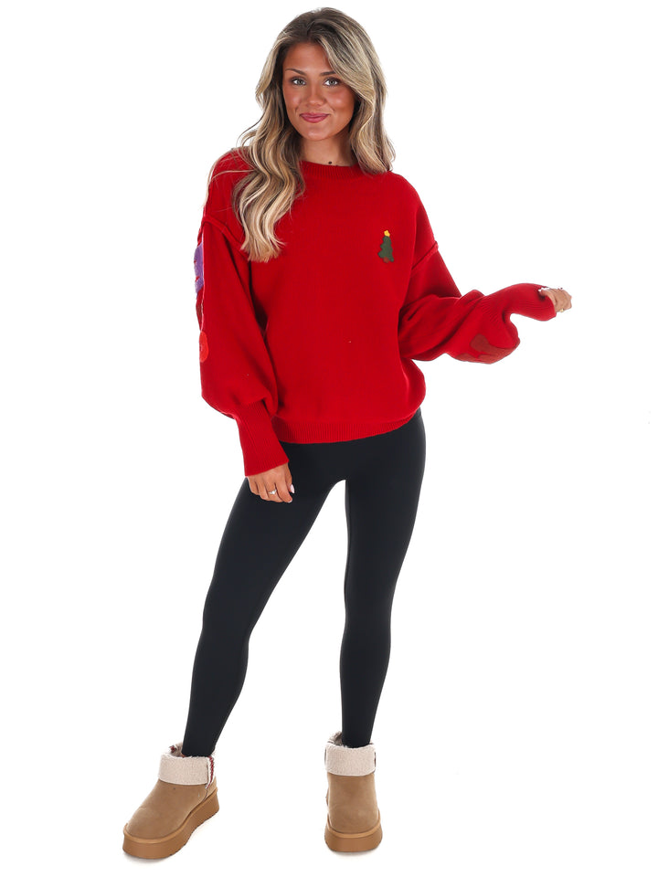 Merry Christmas Multicolor Knit Sweater