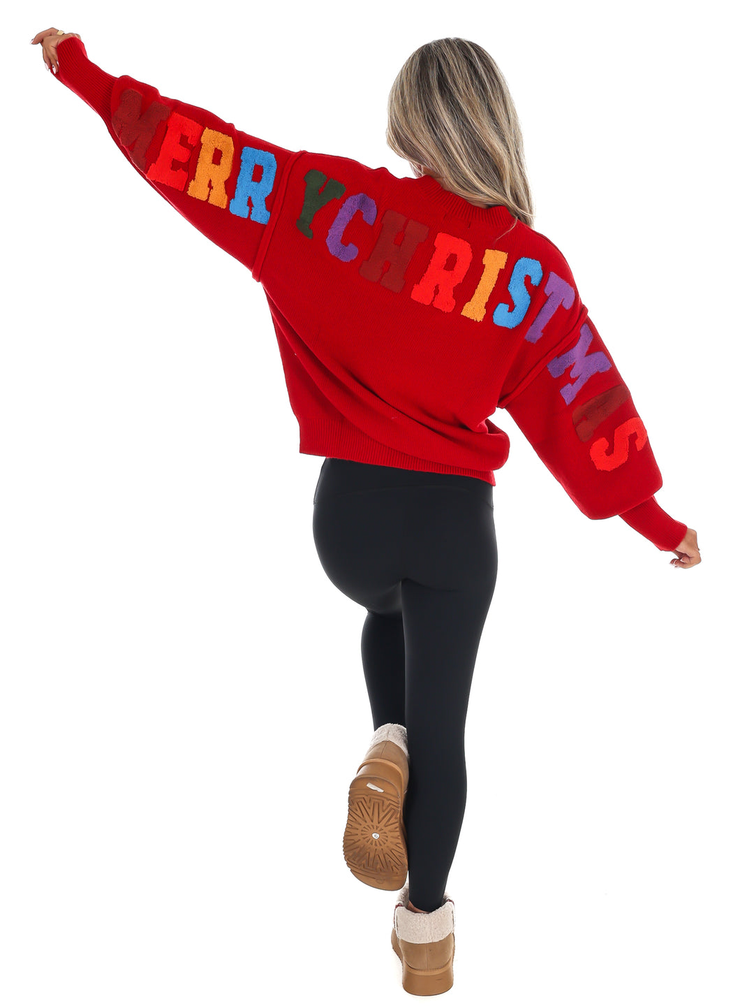 Merry Christmas Multicolor Knit Sweater