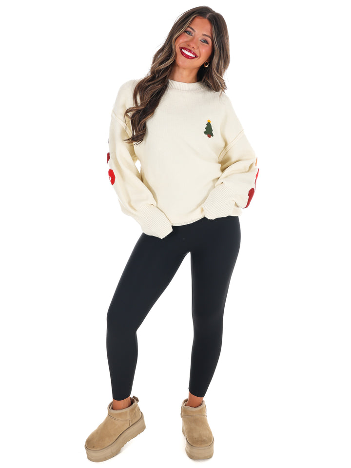 Merry Christmas Multicolor Knit Sweater