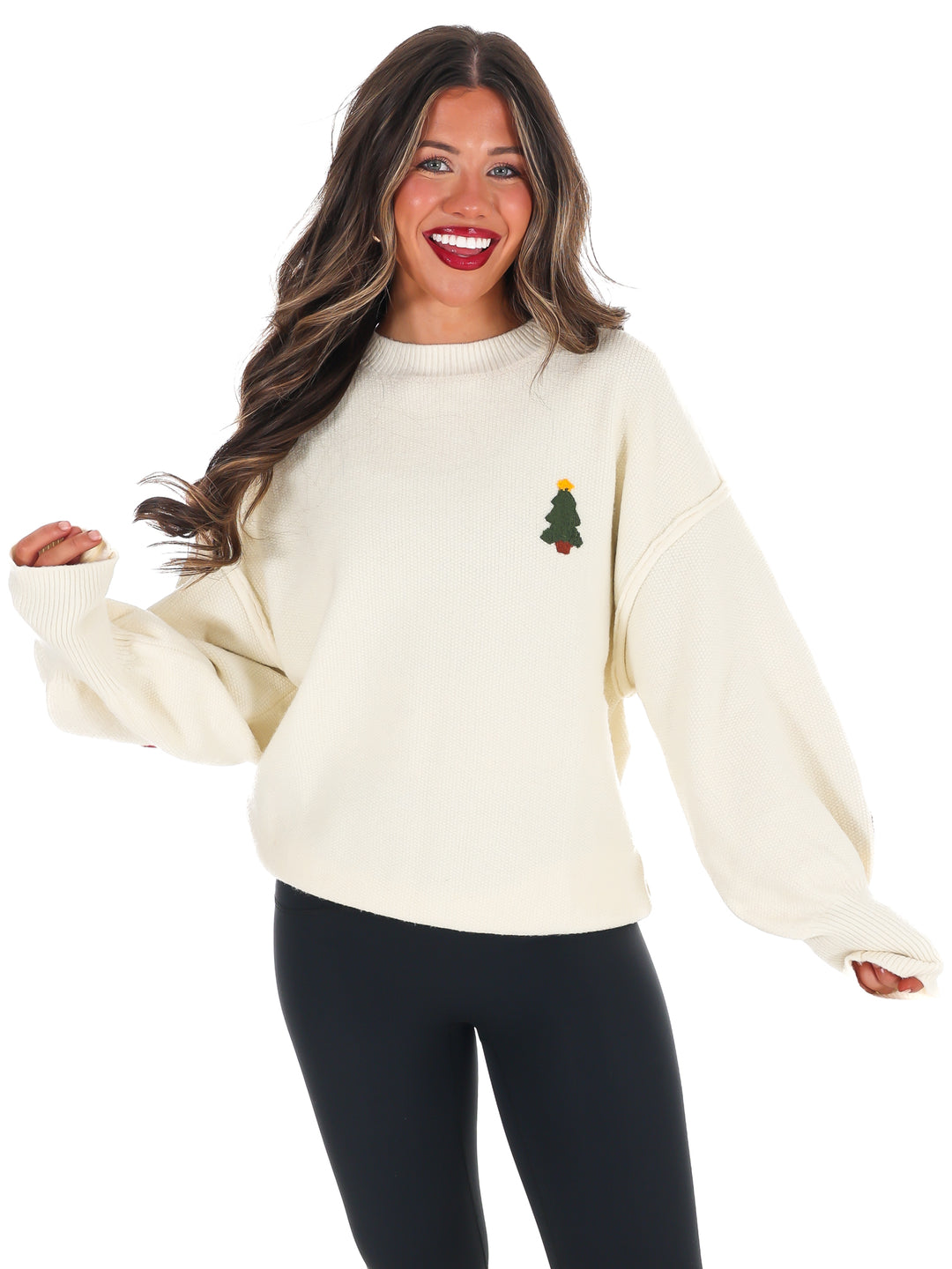 Merry Christmas Multicolor Knit Sweater