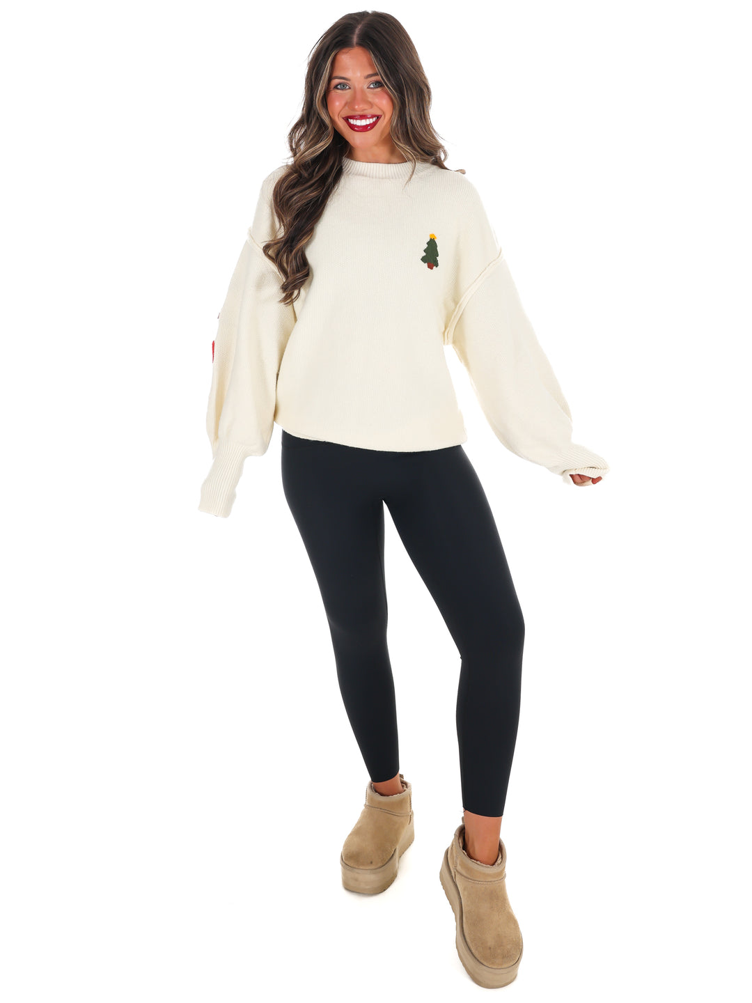 Merry Christmas Multicolor Knit Sweater