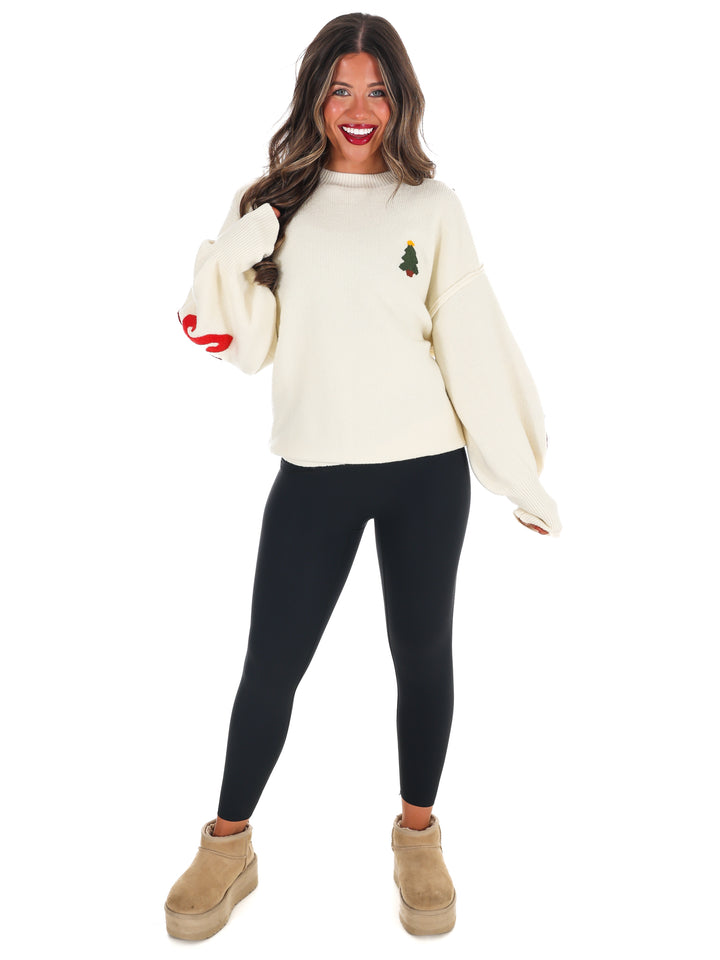 Merry Christmas Multicolor Knit Sweater