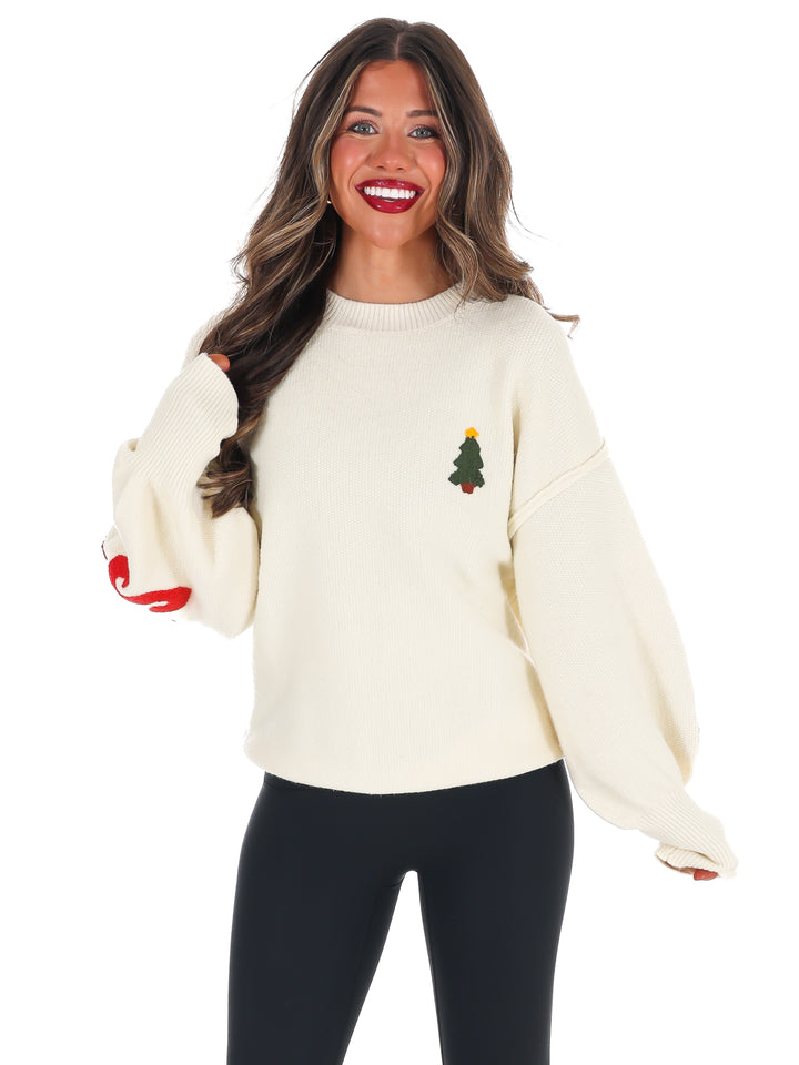 Merry Christmas Multicolor Knit Sweater