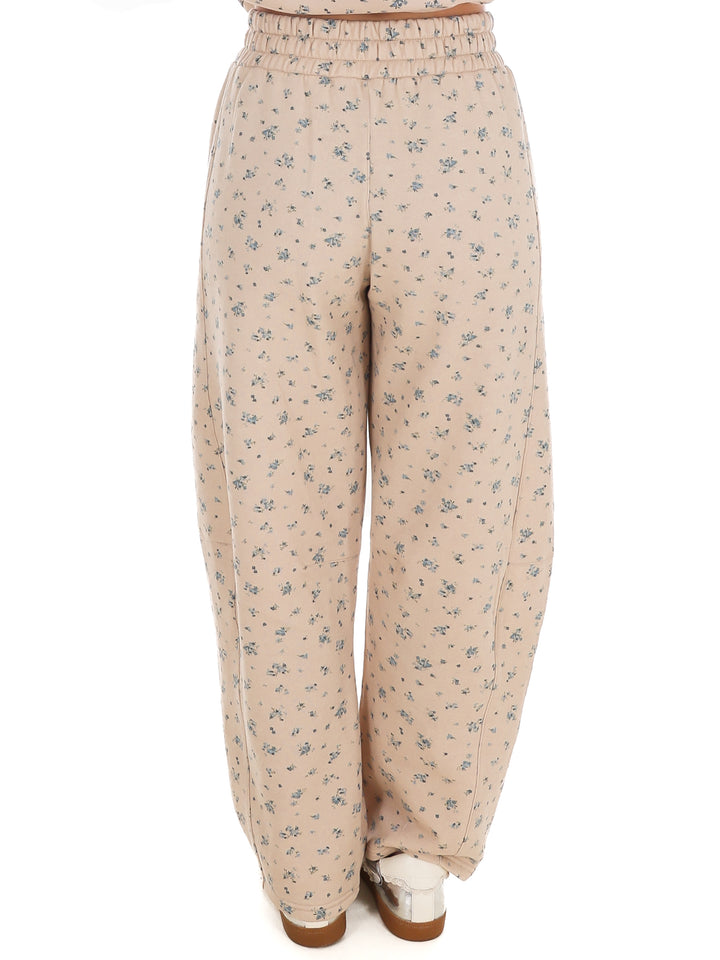 Cottage Bloom Floral Barrel Pants