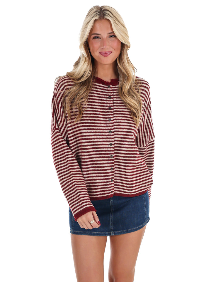 Love Line Striped Cardigan