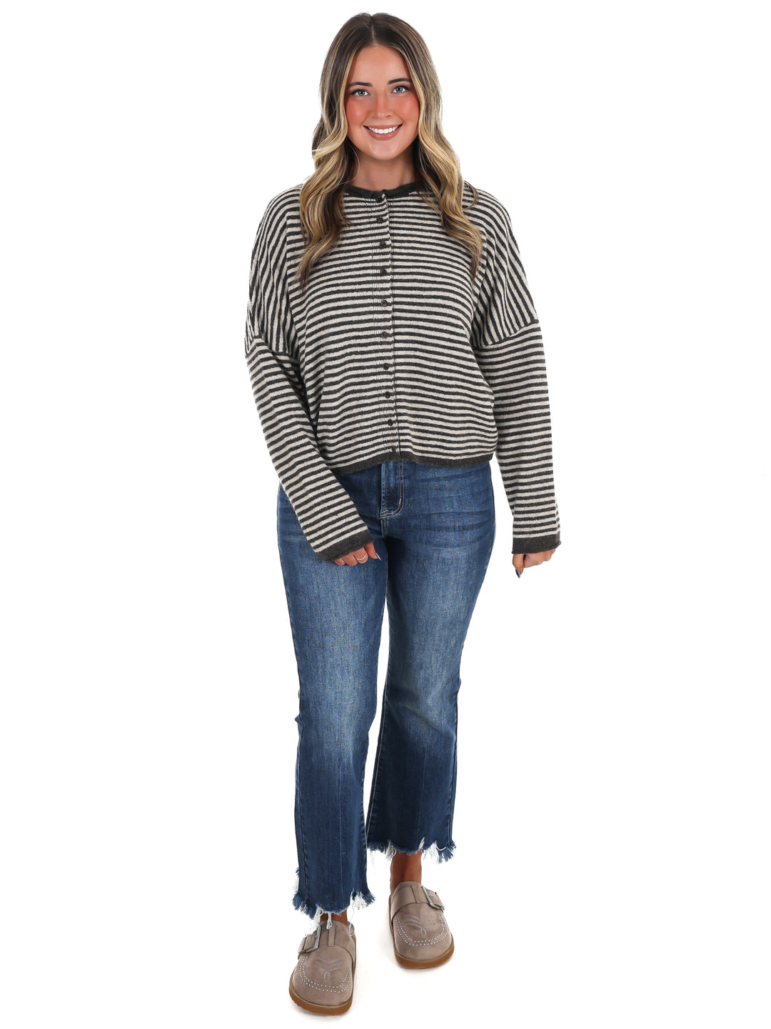 Love Line Striped Cardigan