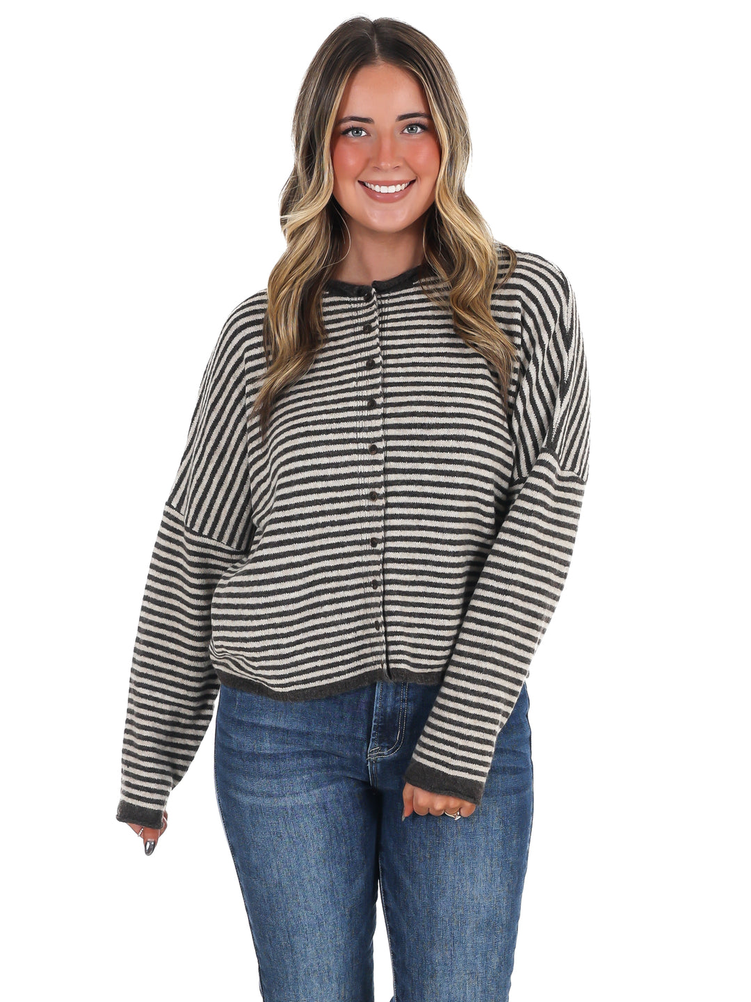 Love Line Striped Cardigan