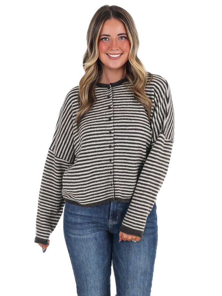Love Line Striped Cardigan