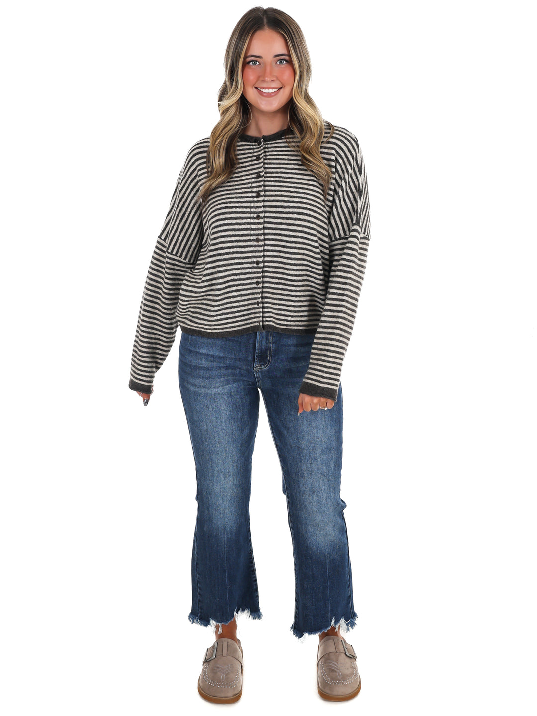Love Line Striped Cardigan