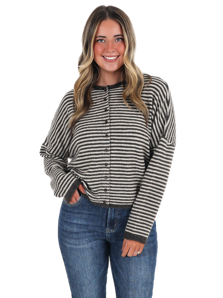 Love Line Striped Cardigan