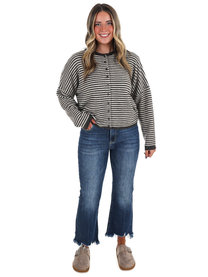 Love Line Striped Cardigan