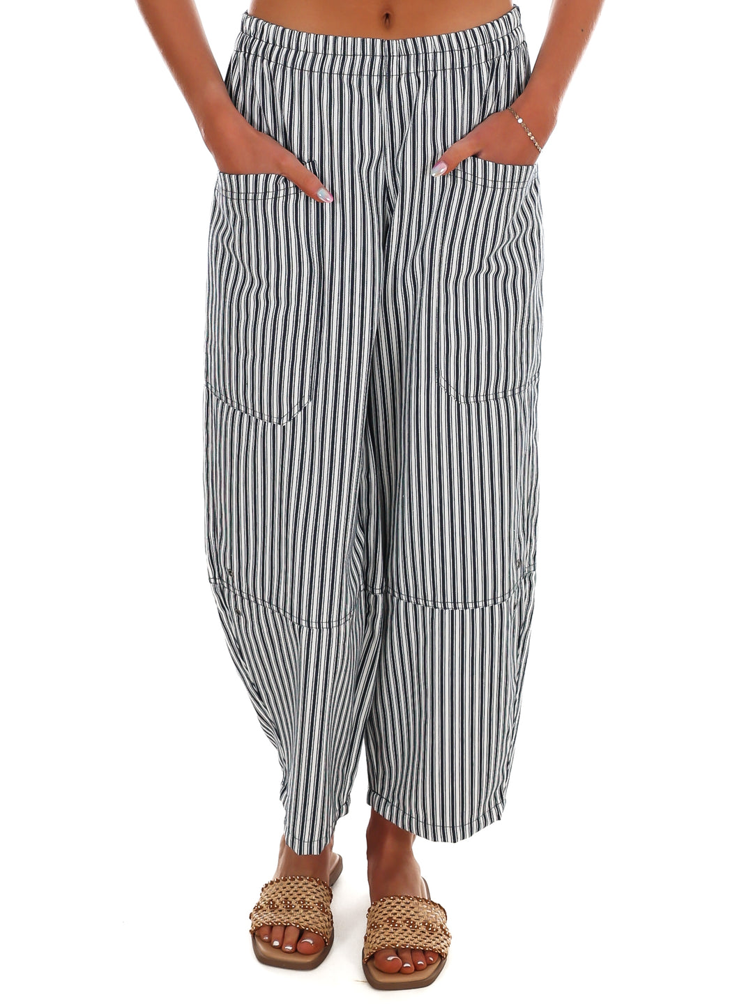 Dockside Stripe Wide Leg Pants