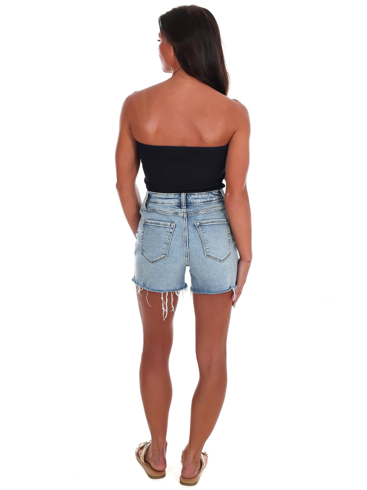 Americana Muse Strapless Crop Top